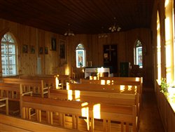 Wnętrze kościoła w Wierszynie